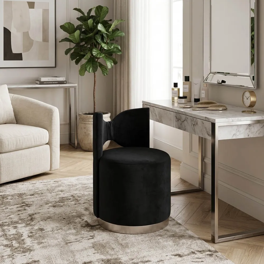 PARKLAKE BLACK STOOL 28 (IN)