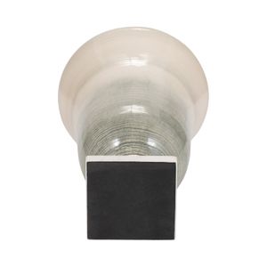 ERWINLAND WHITE GLASS VASE 12 (IN) 8