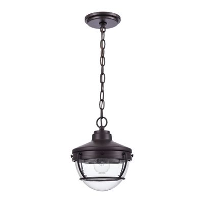 Eastport 9″ Wide 1-Light Outdoor Pendant - Oil Rubbed Bronze