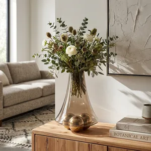 BAYSTONE GOLD GLASS VASE 17 (IN) 2