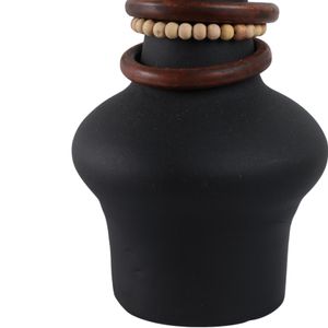 FARROWMILL BLACK VASE 21 (IN) 6