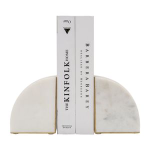 COREYFIELD SET OF 2 WHITE BOOKENDS 5 (IN) 4