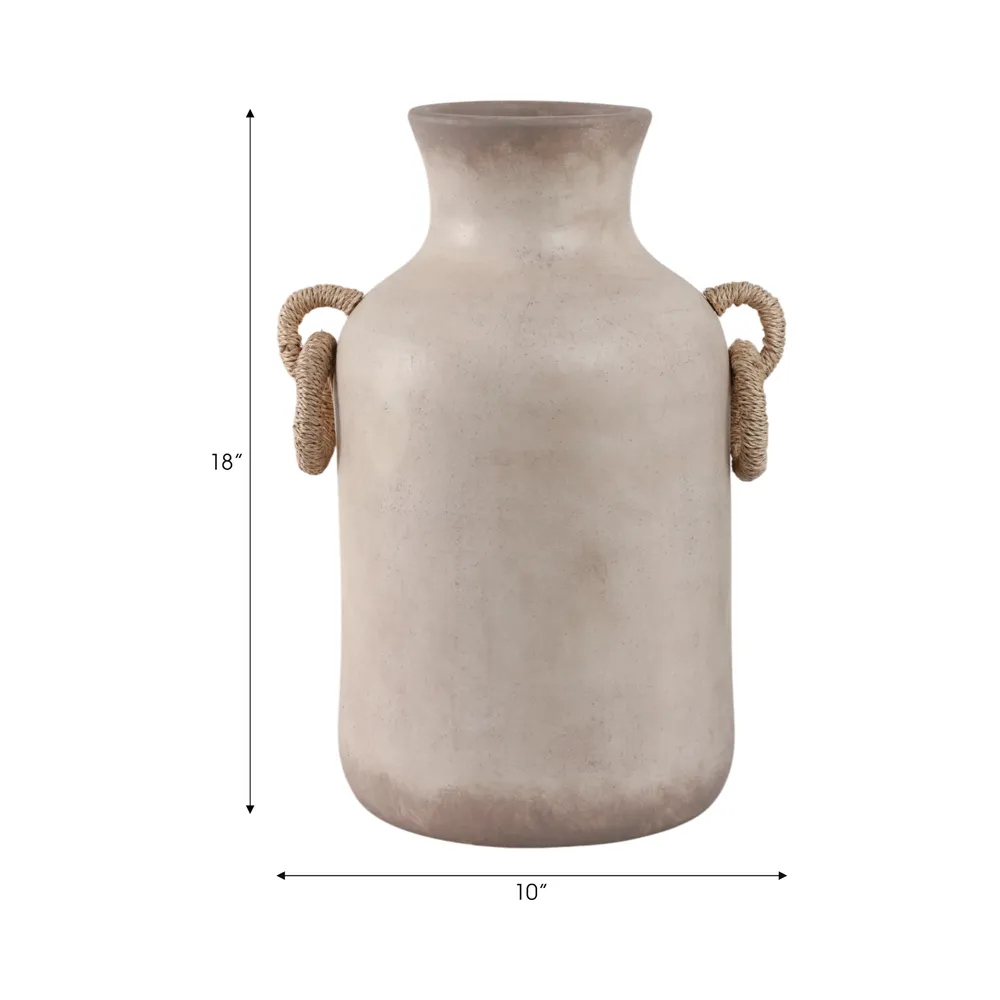 WOODSONROSE WHITE VASE 18 (IN)