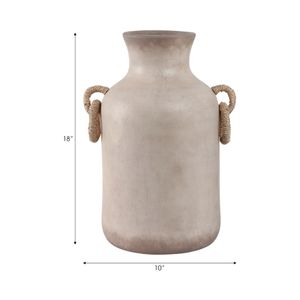 WOODSONROSE WHITE VASE 18 (IN) 10