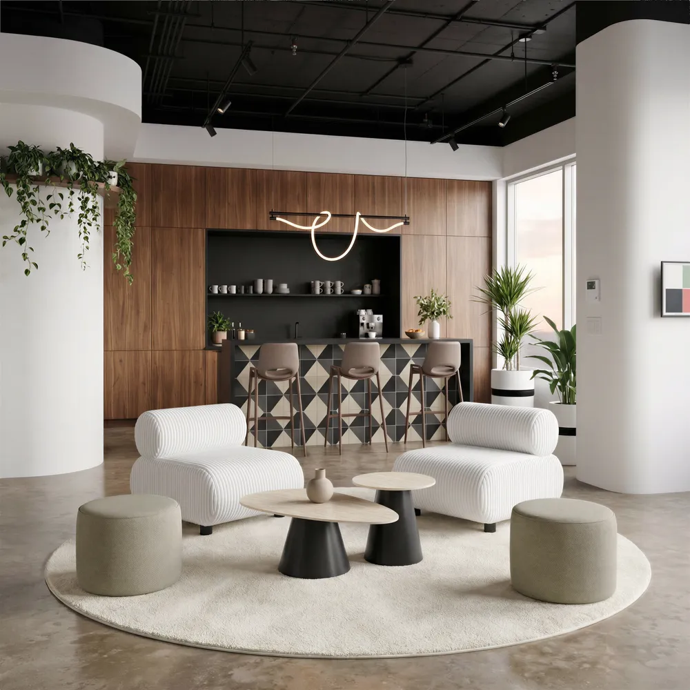 Rahat Accent Chair White