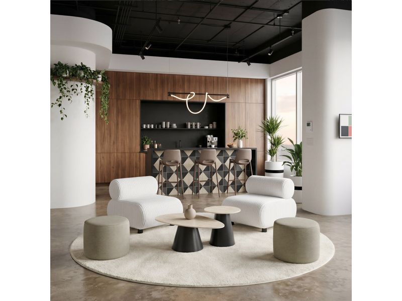 Reyes Coffee Table Set Natural & Black 8