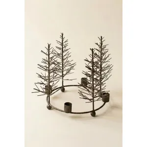 Antique Gold Wire Tree Candelabra 6