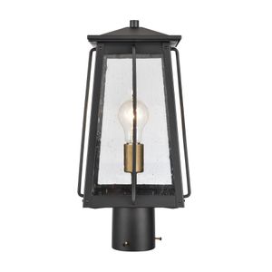 Kirkdale 17'' High 2-Light Outdoor Post Light - Matte Black 2