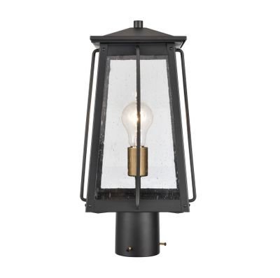 Kirkdale 17″ High 2-Light Outdoor Post Light - Matte Black