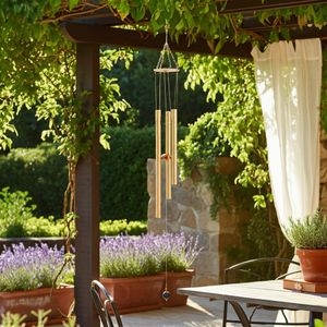NOLANTON GOLD WIND CHIME 43 (IN) 2