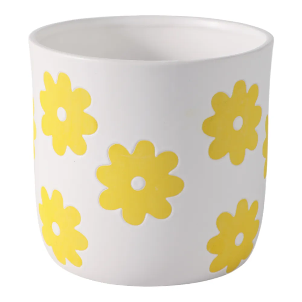 BELDENTON WHITE PLANTER 6 (IN)