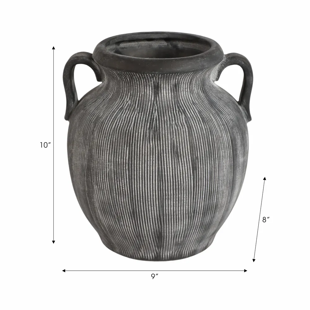 ALTONMILL BLACK VASE 10 (IN)