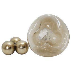 BAYSTONE GOLD GLASS VASE 17 (IN) 6