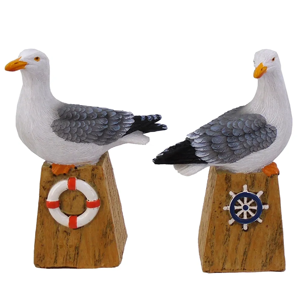 4" SEAGULL ON BLOCK 2-ASST