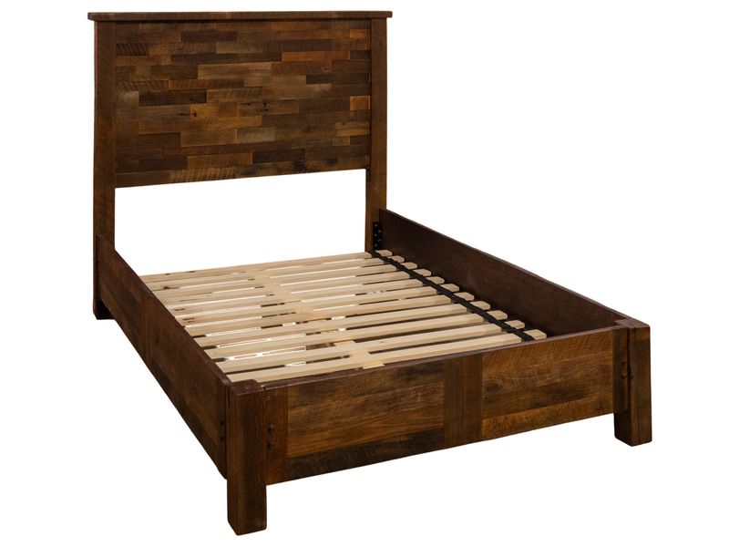Barnwood Americana Bed with Rail System - Cal King 2