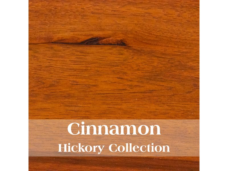 Hickory Log Two Drawer Open Vanity with Shelf - Slab Style Top - Cinnamon - Liquid Glass 3