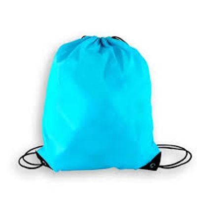 NYLON DRAWSTRING BACKPACK - TURQ