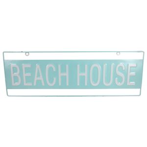 23-1/2" METAL BEACH HOUSE TIN SIGN 1