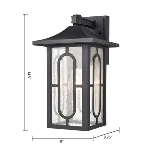 Parkdale 14.5'' High 1-Light Outdoor Sconce - Black 2