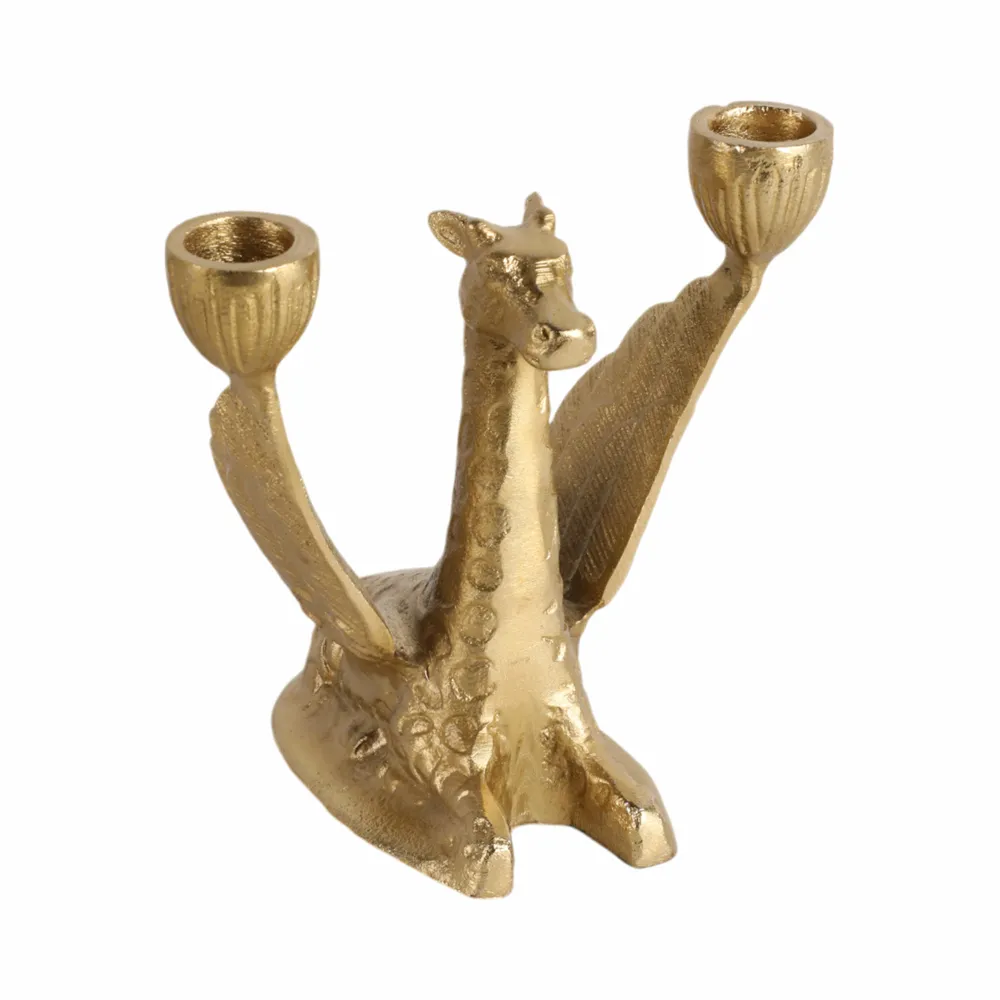 JORDANCREST GOLD CANDLE HOLDER 6 (IN)