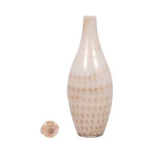 DENTONSHAW IVORY GLASS VASE 23 (IN) 6