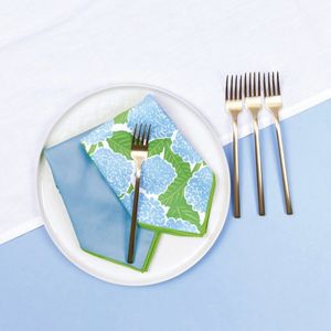 Blue Hydrangea Eco Dinner Napkins (Set of 6) 3