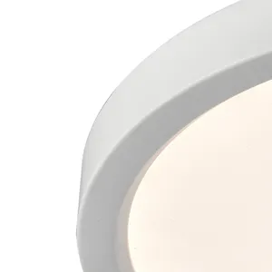 Titan 15'' Wide Integrated LED Down Light - Round White 3