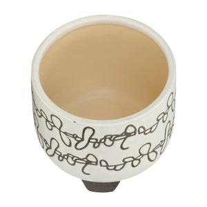 MASONLEY SET OF 2 IVORY PLANTER 7 (IN) 5