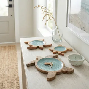 ROBINHAM SET OF 3 BLUE TRAY 1 (IN) 12