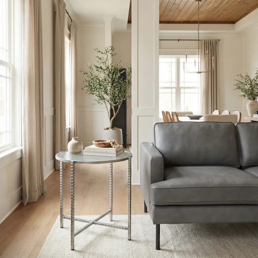 Vetro Side Table Silver