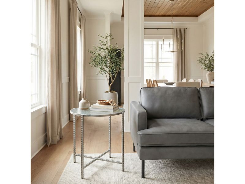 Vetro Side Table Silver 2