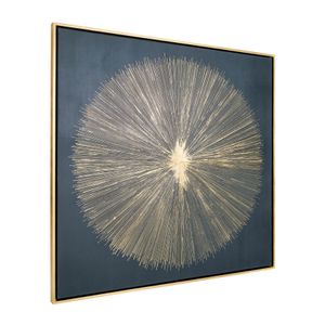 71X71, HAND PAINTED SHINING GOLD LEAF CANVAS, BLK 3