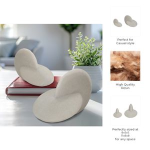 EVERTONSTONE SET OF 2 WHITE DECOR 8 (IN) 10