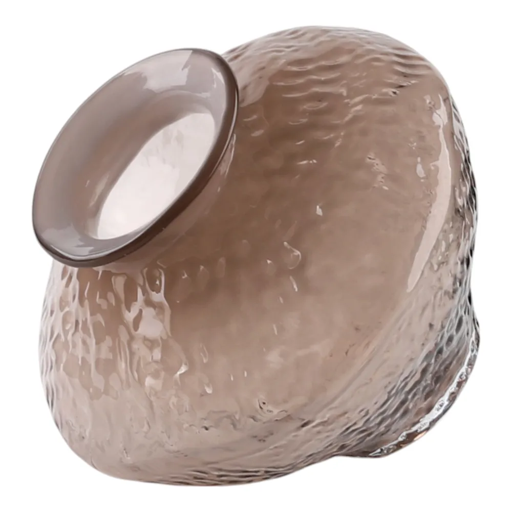 HAROLDHAVEN BROWN GLASS VASE 10 (IN)