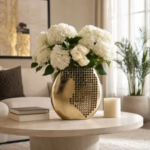 BRUNOFORD GOLD VASE 14 (IN) 10