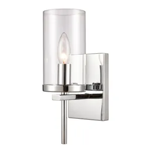 Oakland 12'' High 1-Light Vanity Light - Chrome 1