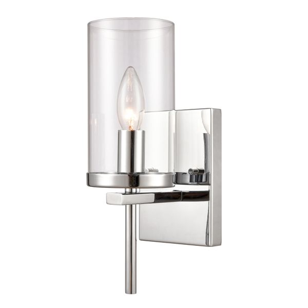 Oakland 12'' High 1-Light Vanity Light - Chrome