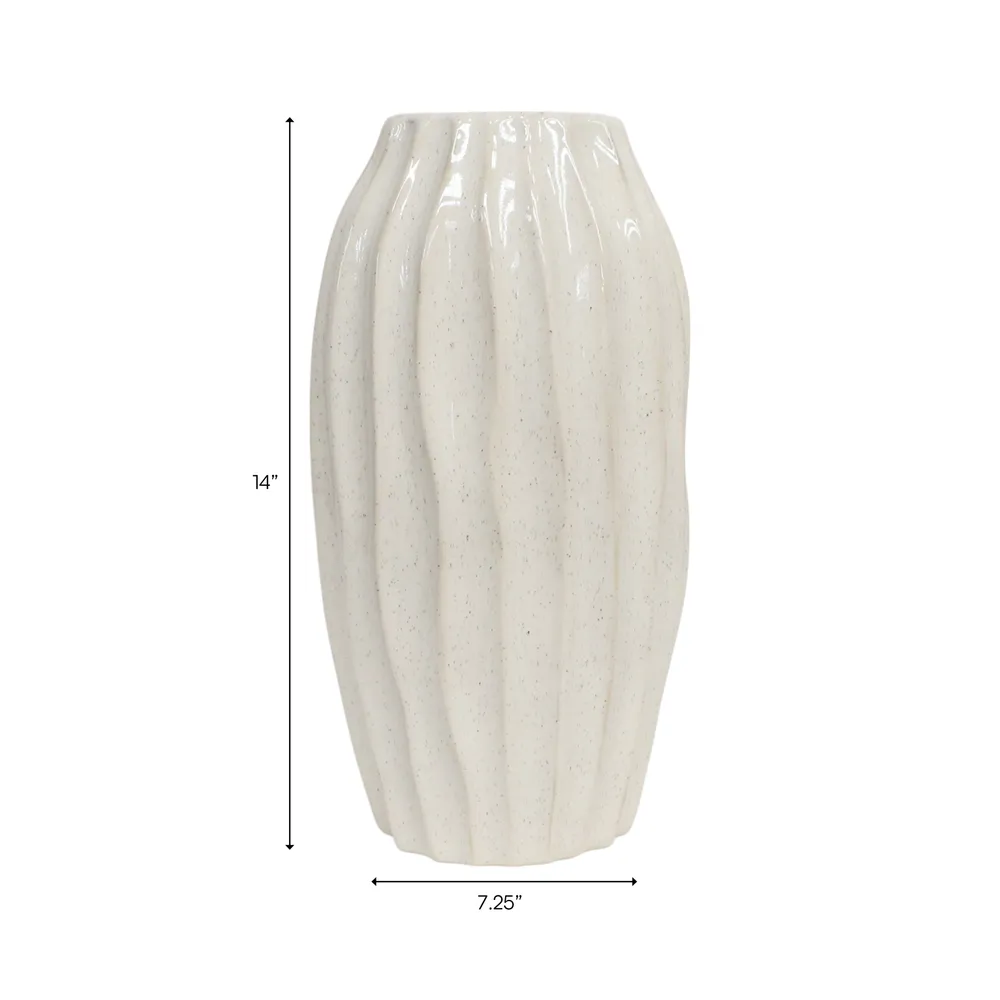 LINTONHAM IVORY VASE 14 (IN)