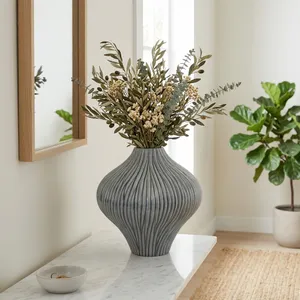 HANNAHROSE GRAY VASE 14 (IN) 2