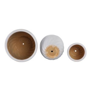 RAYMONDHAVEN SET OF 3 WHITE PLANTER 9 (IN) 9