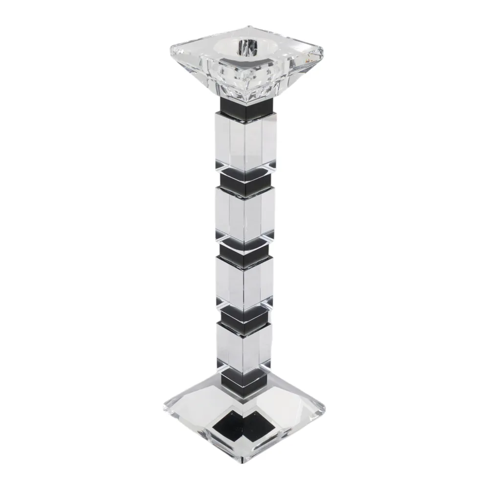 DALEYBROOK CLEAR CANDLE HOLDER 12 (IN)
