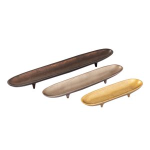 Bosco Tray - Set of 3 Nickel Brass and Bronze 7