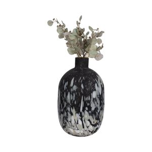 LUKEVIEW BLACK GLASS VASE 23 (IN) 3