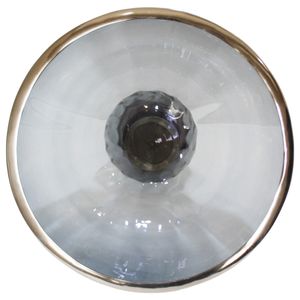 ASPENSIDE GRAY GLASS VASE 12 (IN) 5