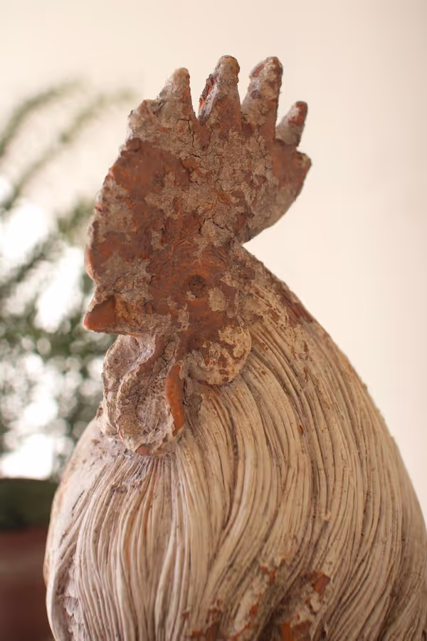Faux Concrete Rooster