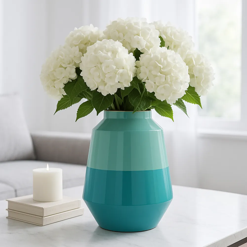 HELENAGROVE GREEN VASE 12 (IN)