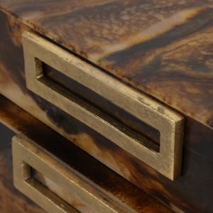 BYRONFIELD SET OF 2 BROWN BOXES 3 (IN) 8