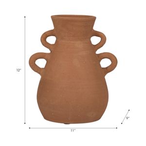 ARLOBEACH BROWN VASE 12 (IN) 9