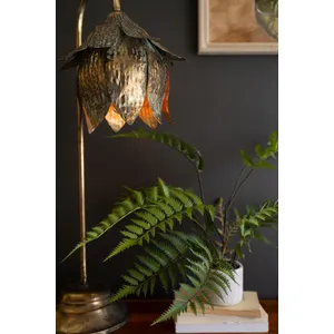Antique Brass Tulip Table Lamp 3