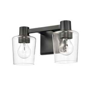 Celia 12'' Wide 2-Light Vanity Light - Matte Black 3
